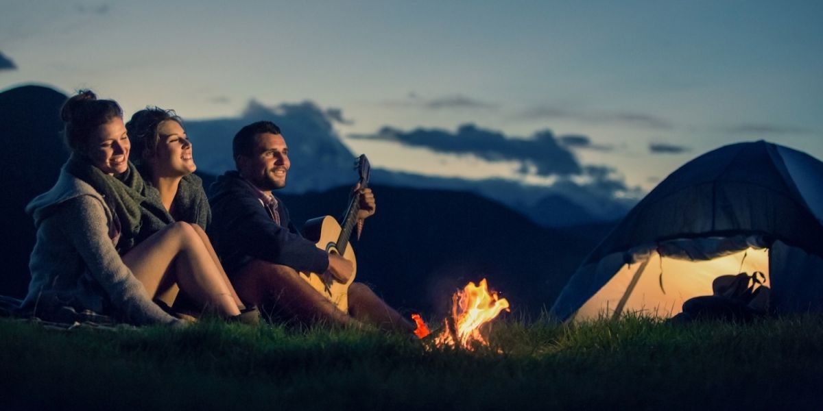 Family Camping near Mountains